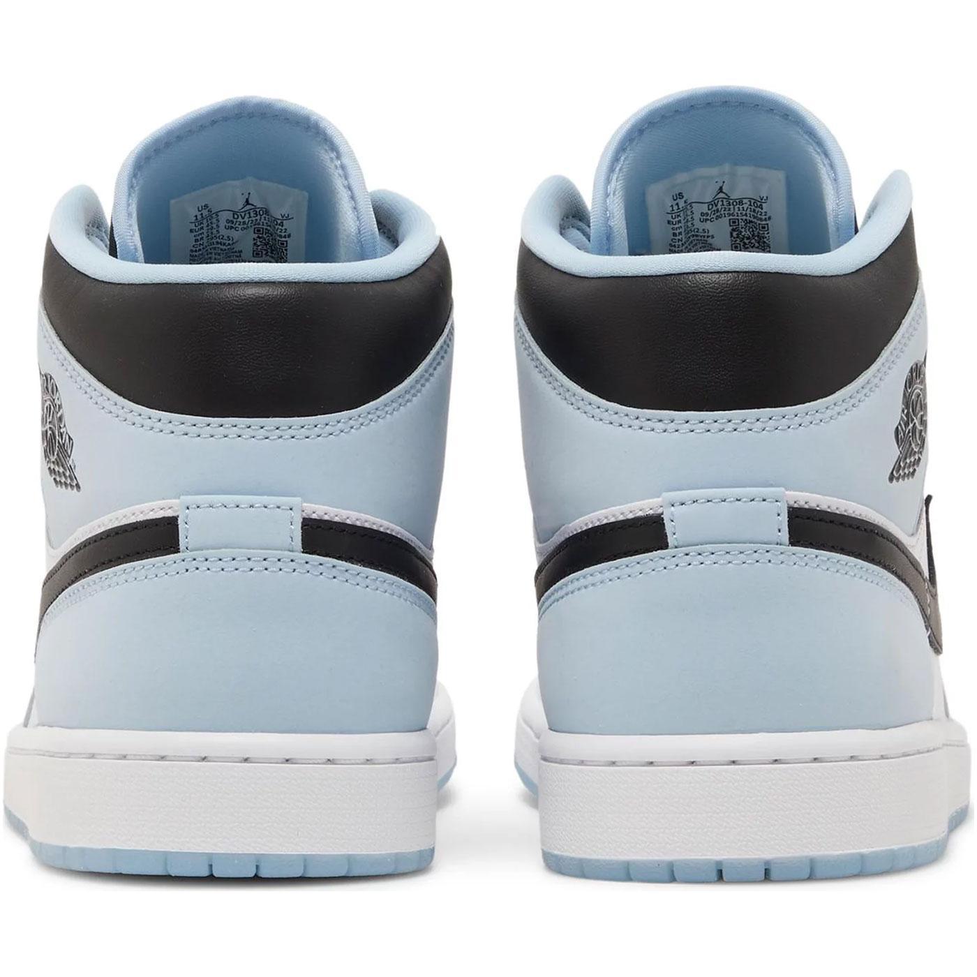 Air Jordan 1 Mid SE White Ice Blue Sneakers
