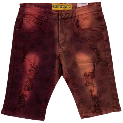 Demolition Rust Denim Shorts | Urban Street Wear