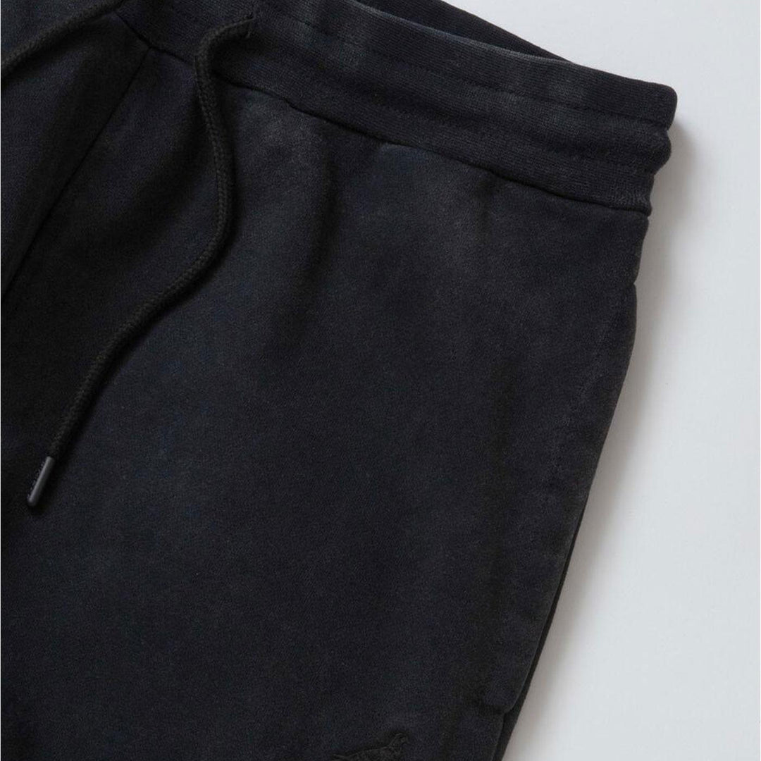 Broadway Washed Sweatpants (Black) Detail | Staple Pigeon