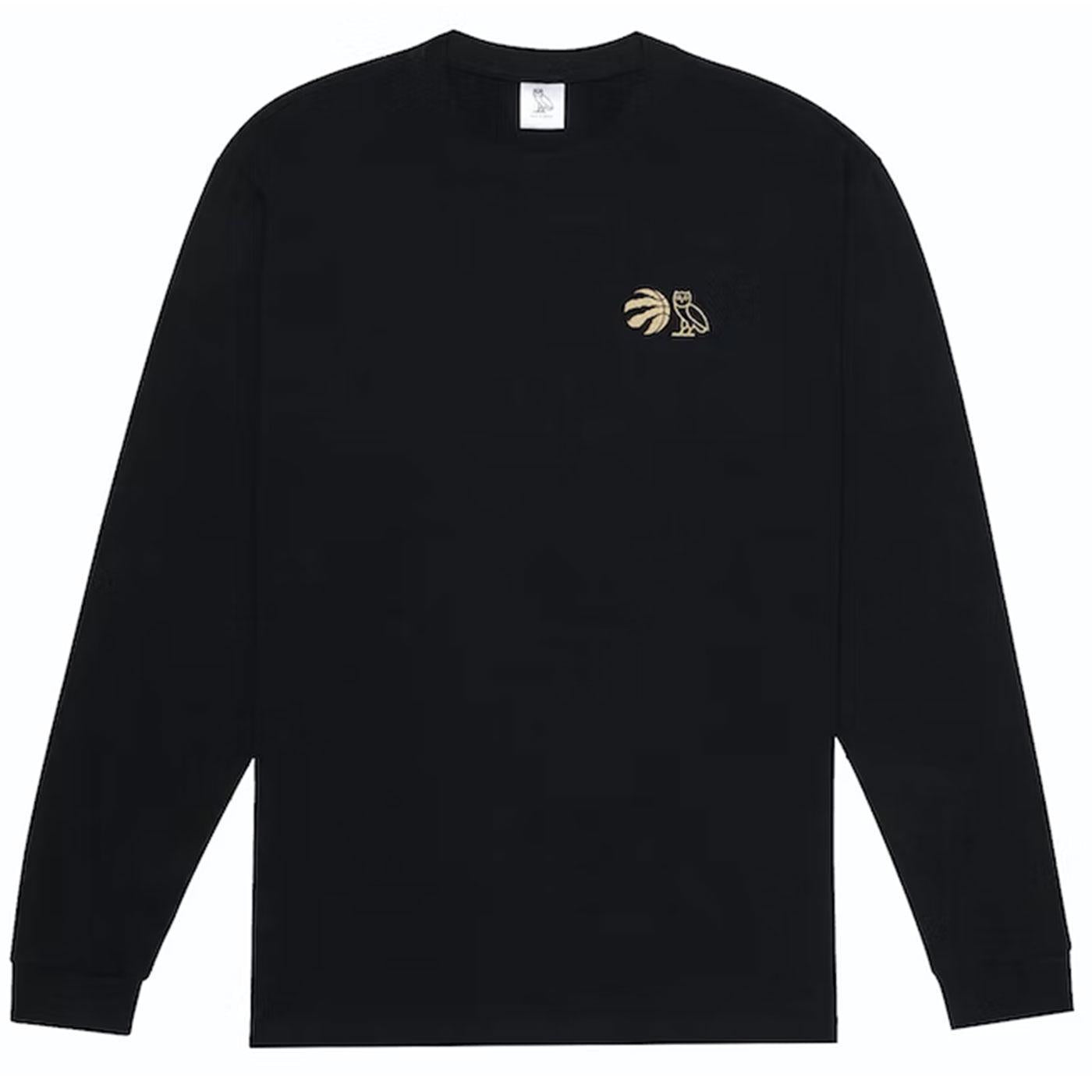 OVO x Raptors Long Sleeve T-Shirt (Black) | October's Very Own