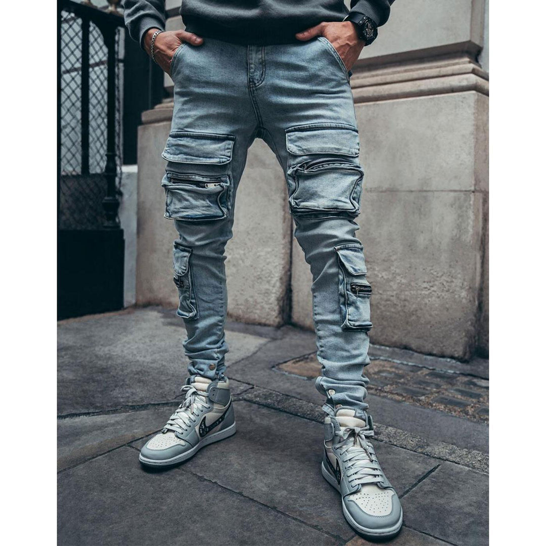 Cargo Jeans V3 (Light Grey) New | PRSTGE Paris