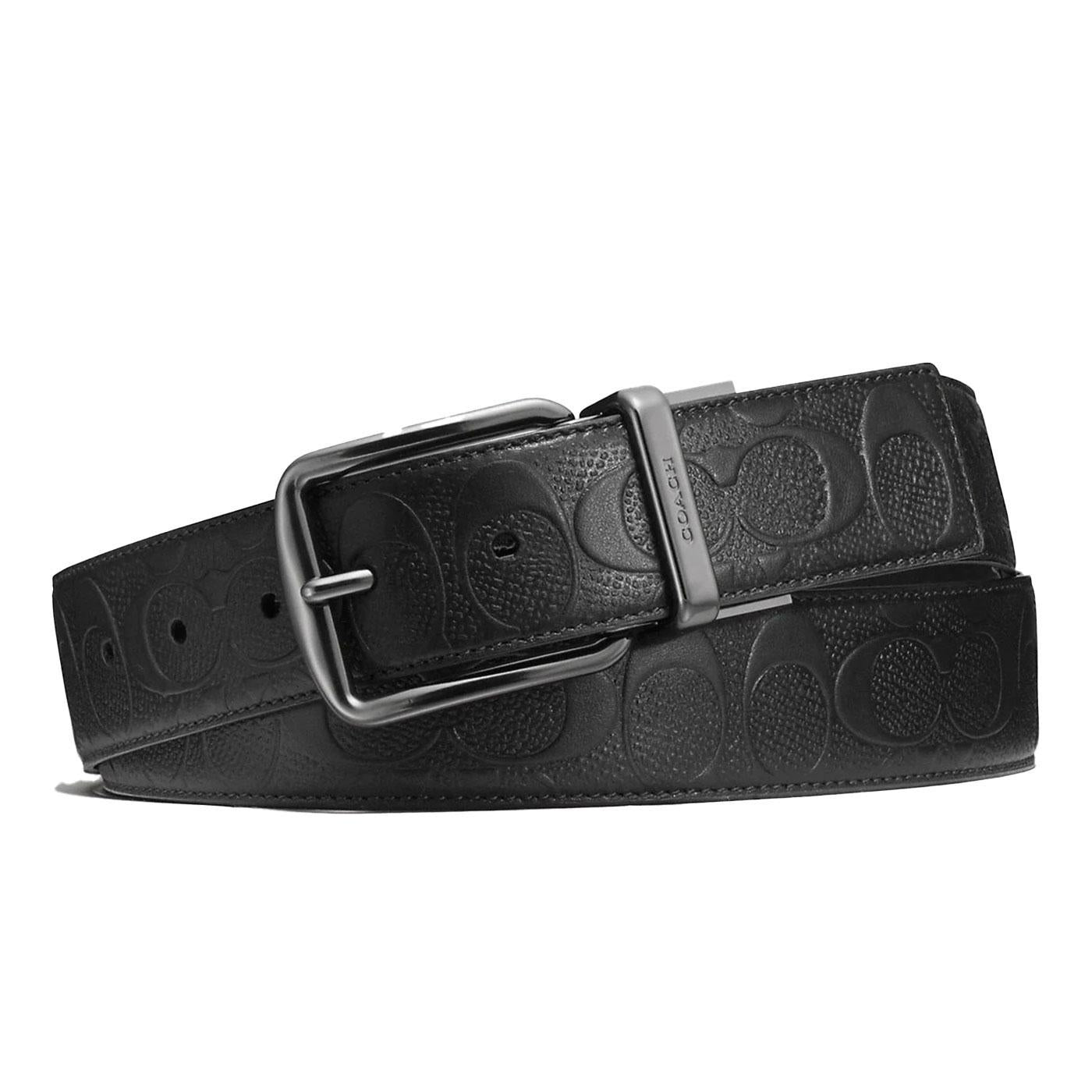 Wide Harness Cut To Size Reversible Belt In Signature Leather | Coach