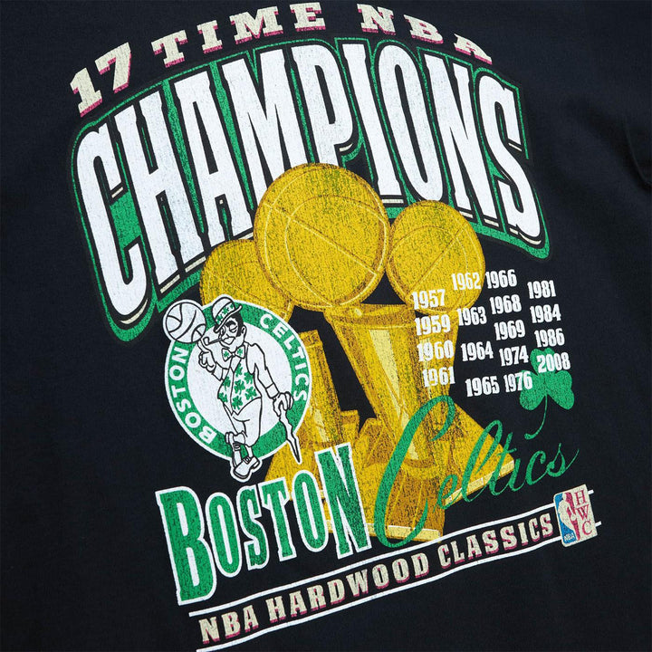 Finals Tee Boston Celtics (Black) Detail | Mitchell & Ness