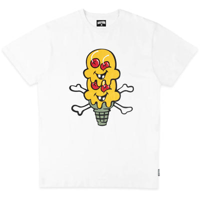 Two Scoops SS Tee (White) | Ice Cream