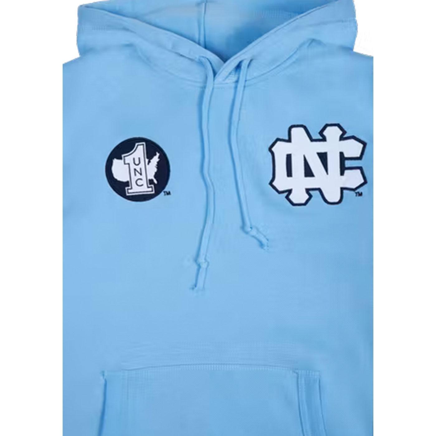 Shop Mitchell & Ness UNC Champ City Hoodie FPHD4163-UNCYYPPPLTBL blue
