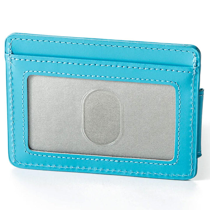 Big Chips & Cookies Money Clip Leather Card Holder (Cookies Blue) Detail