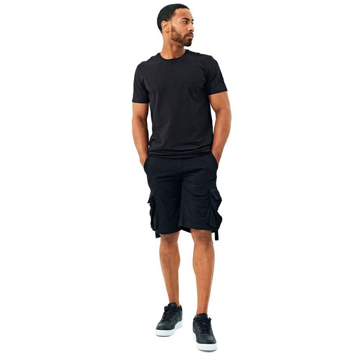 Bedrock Cargo Shorts (Black) Fit | Jordan Craig