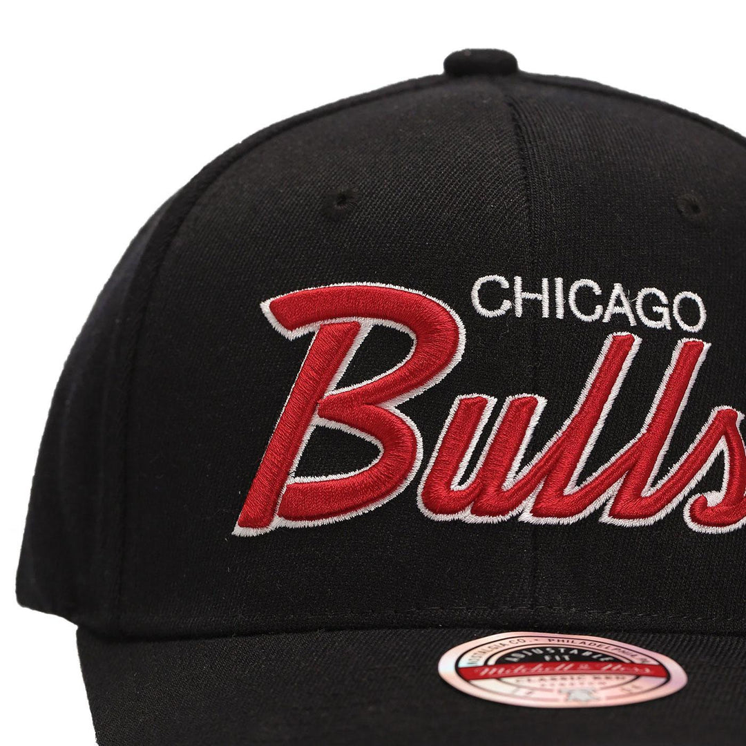Team Script 2.0 Stretch Snapback Chicago Bulls Front | Mitchell & Ness