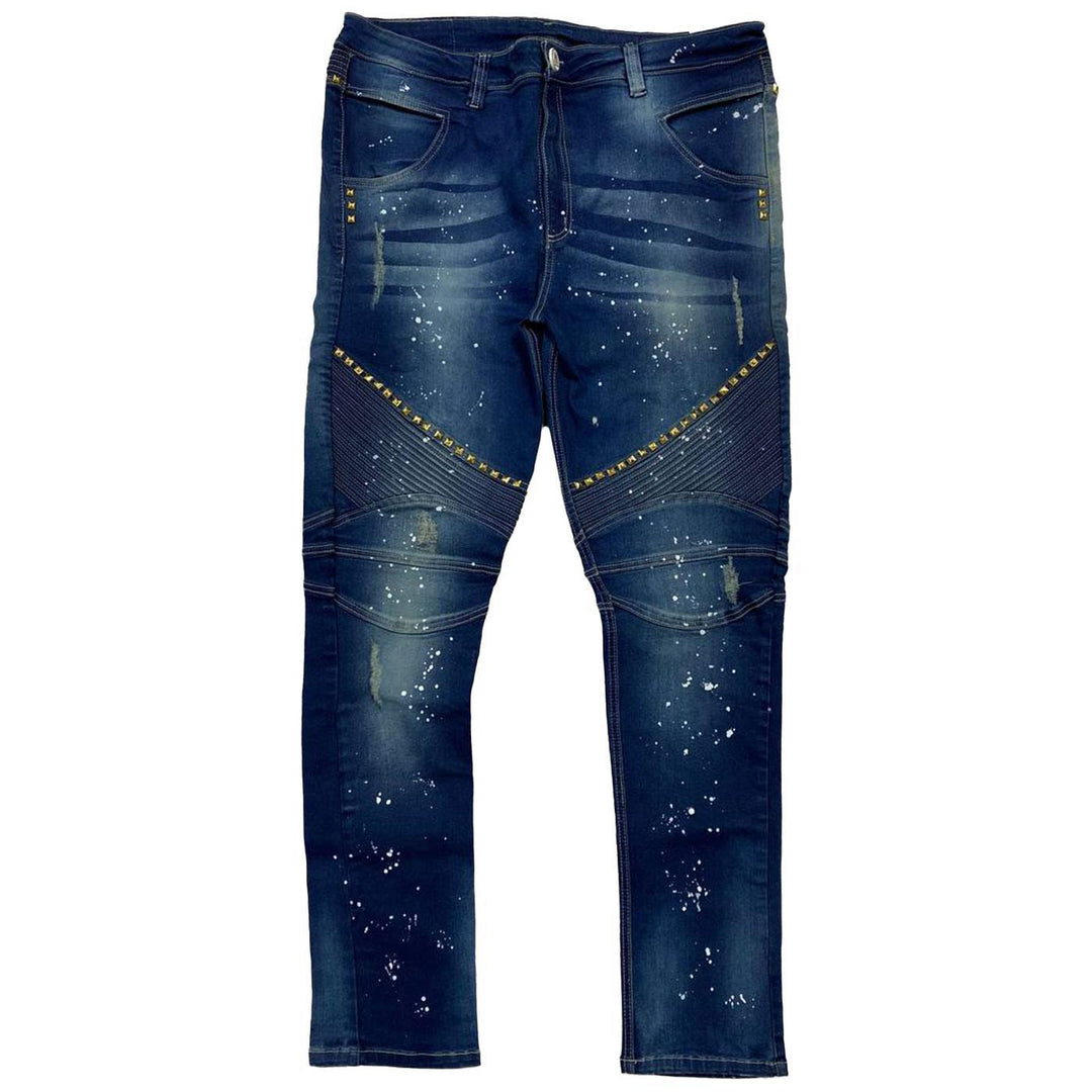 Splatter Studded Super Skinny Jeans | Kali Kartel