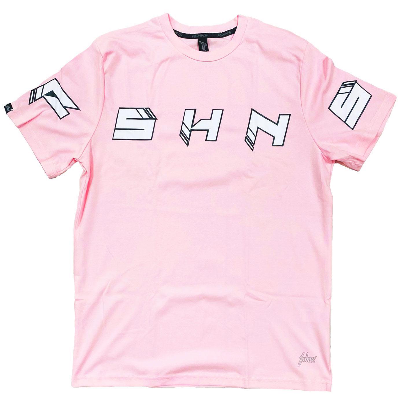 Sharp Letter Tee (Light Pink) | FSHNS Brand
