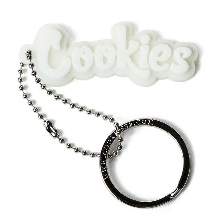 Original Logo Glow in The Dark Keychain White | Cookies Clothing
