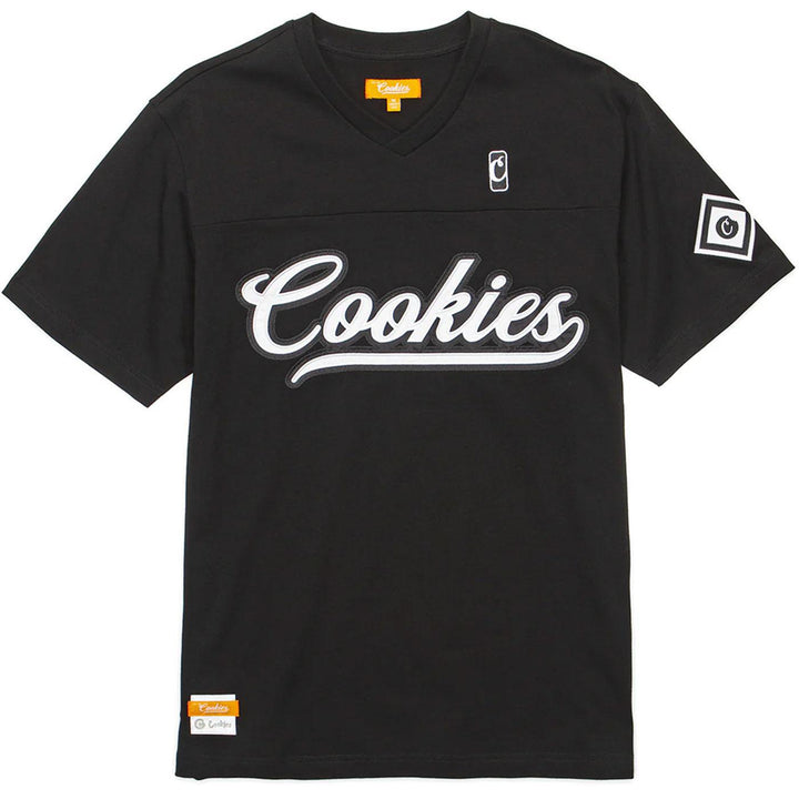 Pack Talk V-Neck S/S Knit (Black) | Cookies Clothing