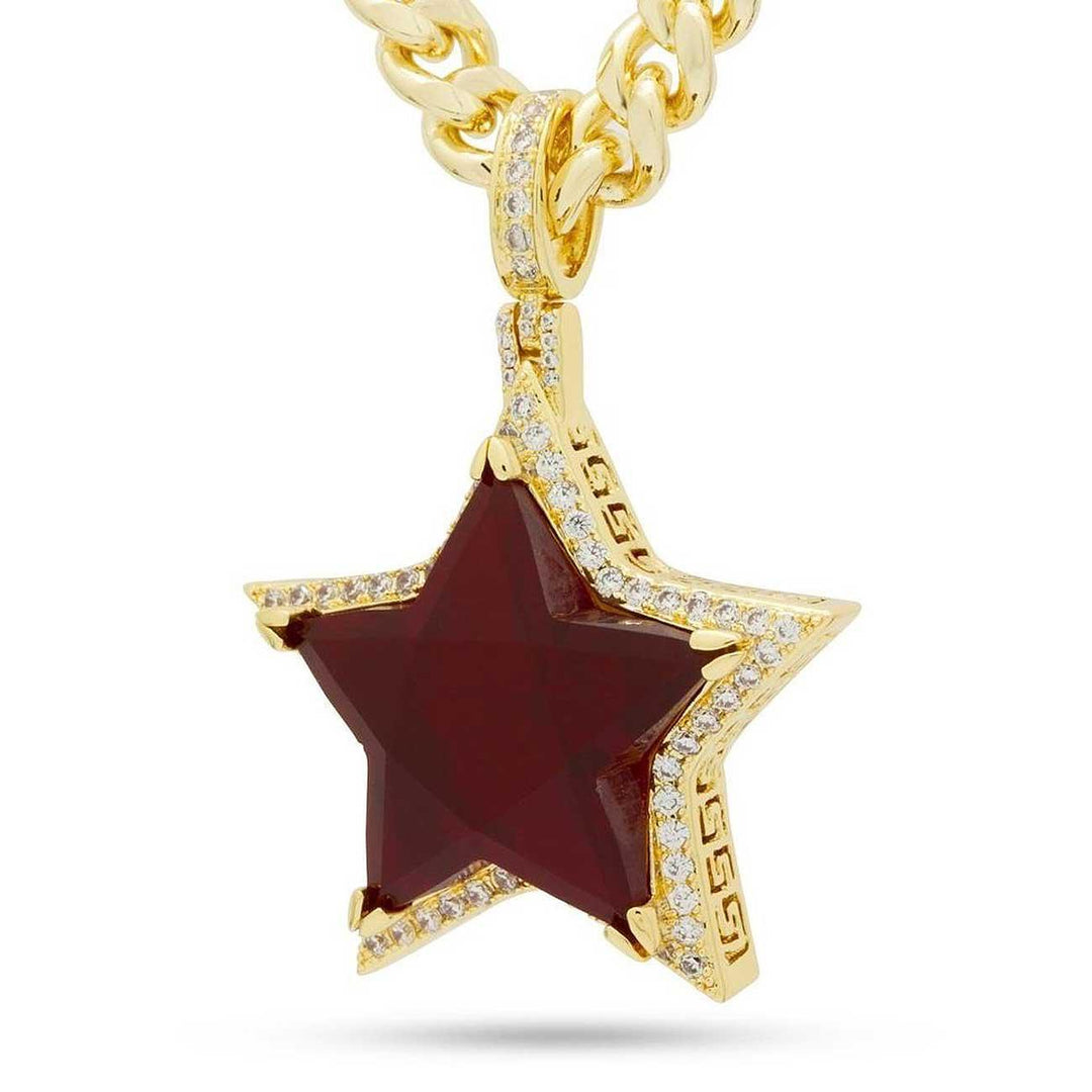 Ruby Star Necklace | King Ice
