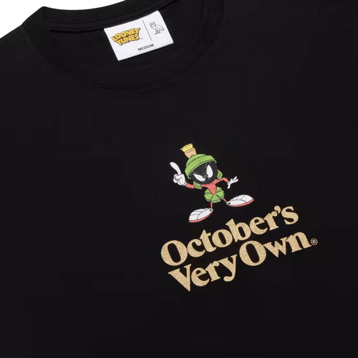 Looney Tunes™ x OVO® Marvin the Martian T-Shirt (Black) Detail
