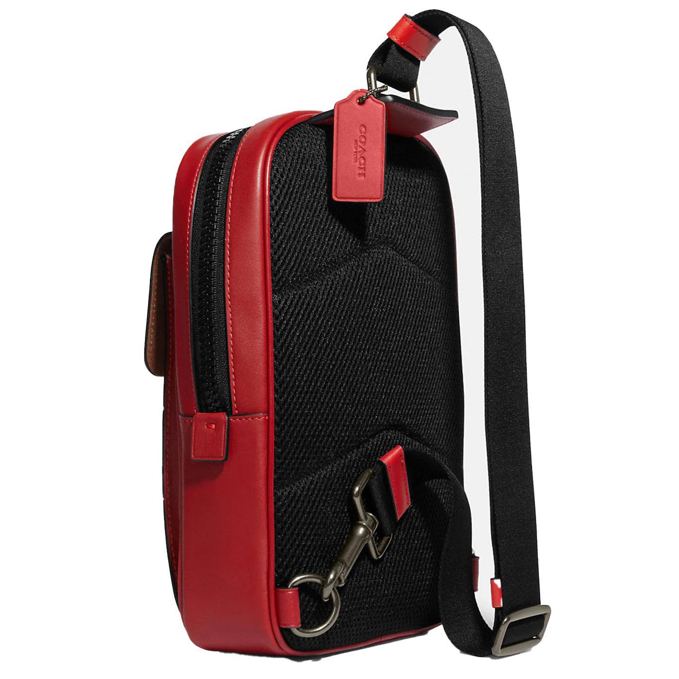 Coach Outlet Track Pack In Colorblock Signature Canvas - Multi