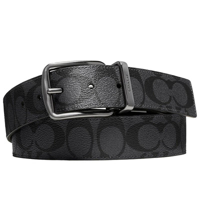 Wide Harness Cut To Size Reversible Belt In Signature Canvas | Coach