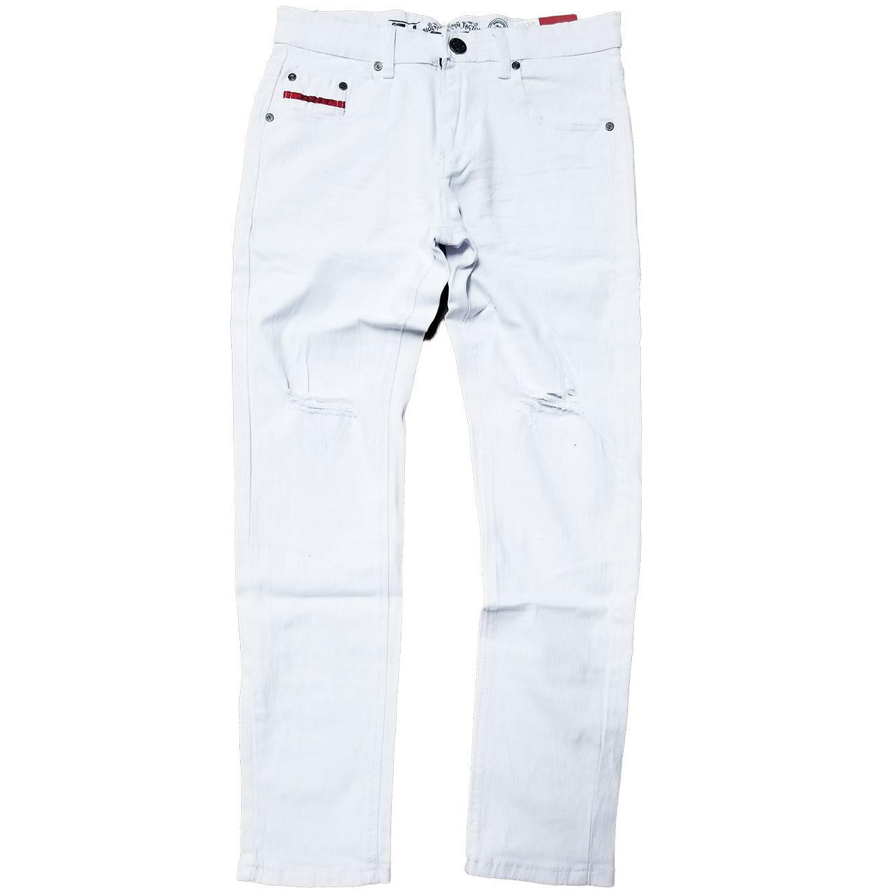 Skinny White Stretch Jeans