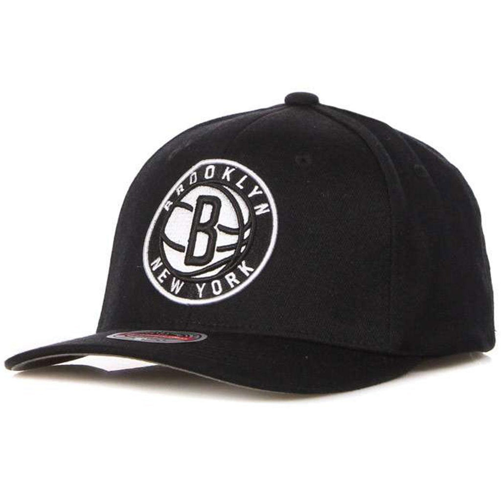 Mitchell & Ness NBA Brooklyn Nets Team Script 2.0 Black Snapback Hat 