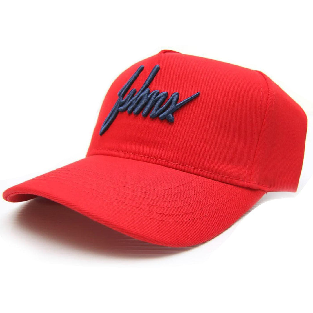 Logo 3D Puff Dad Hat (Red) Side | FSHNS Brand
