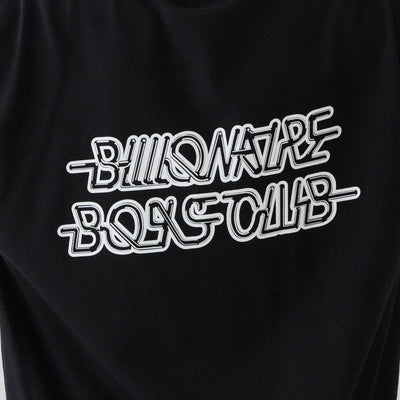 Cotton L/S T-Shirt Helmet Logo (Black) Rear | Billionaire Boys Club