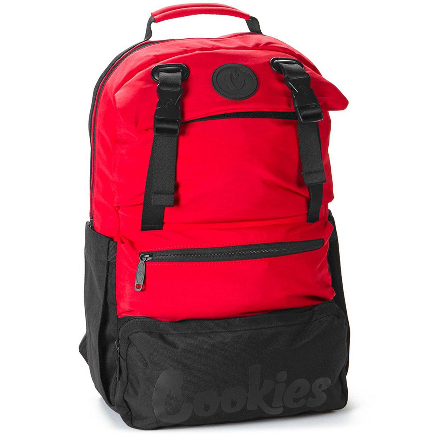 Parks Utility Sateen Bomber Nylon Backpack (Red) | Cookies Clothing