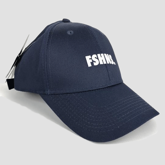 FSHNS Bold Logo Silicone Dad Hat (Navy White)