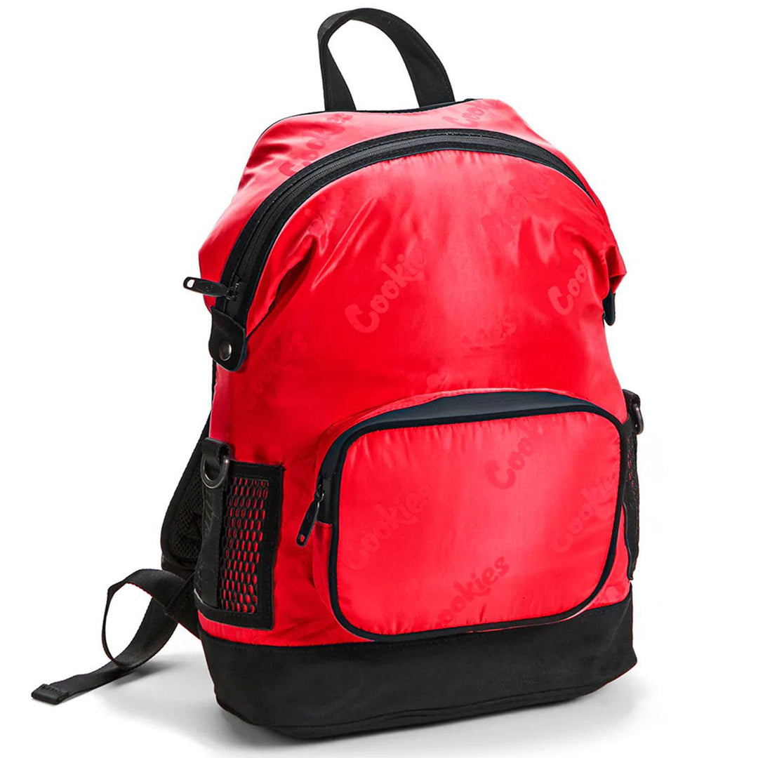 Luxe Satin Smell Proof Backpack (Red) | Cookies Clothing