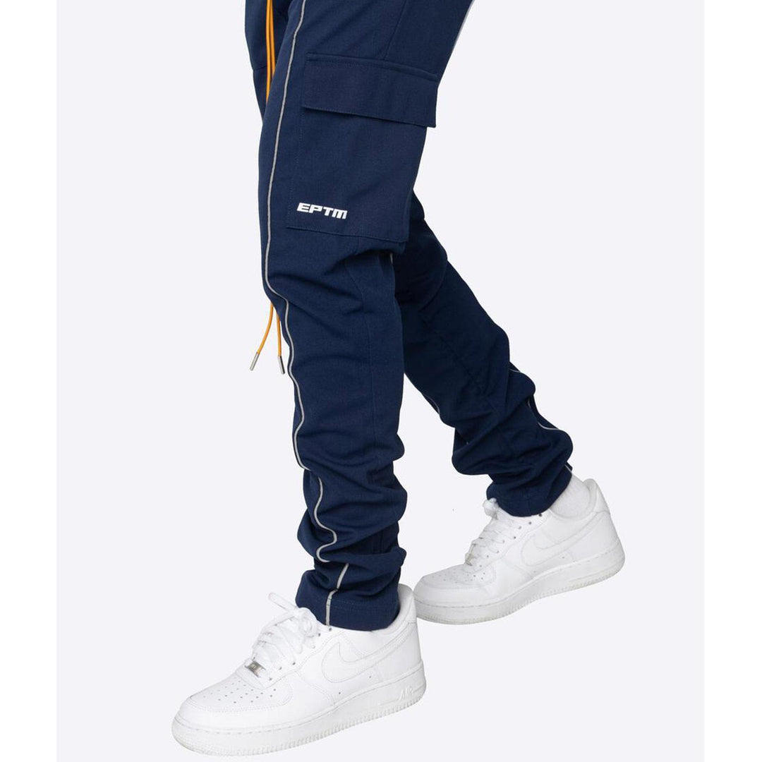 Reflective Piping Cargo Pants 3.0 (Navy) Side | EPTM