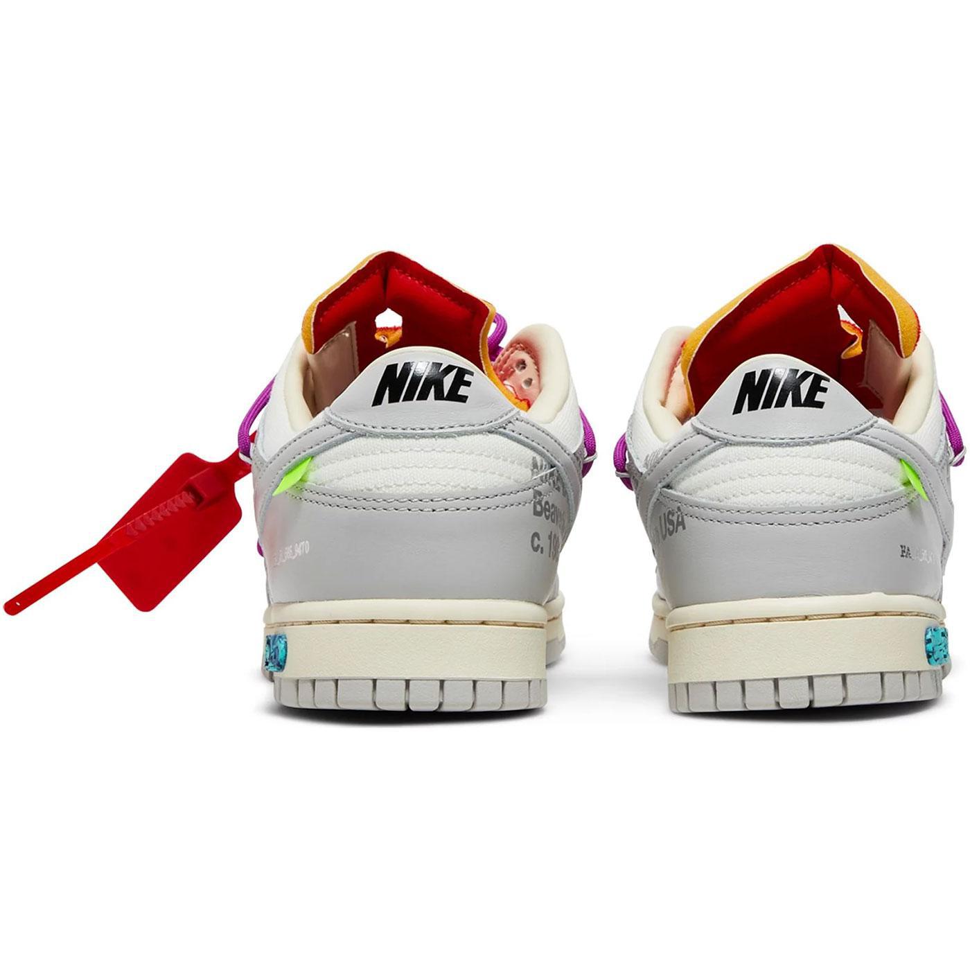 Off-White x Dunk Low 'Lot 45 of 50' DM1602 101 Rear