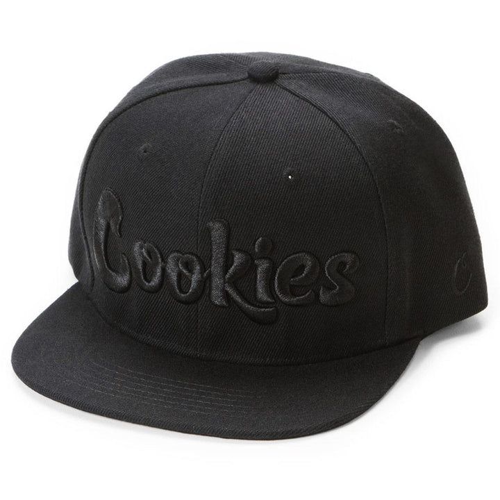 Original Logo Snapback (Black/Black) | Cookies Clothing