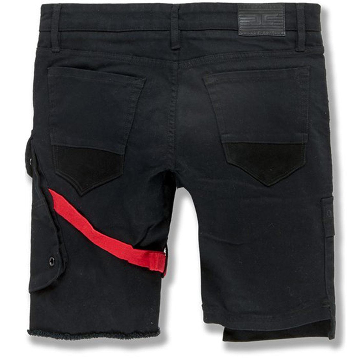 Travis Cargo Shorts (Black) Rear | Jordan Craig