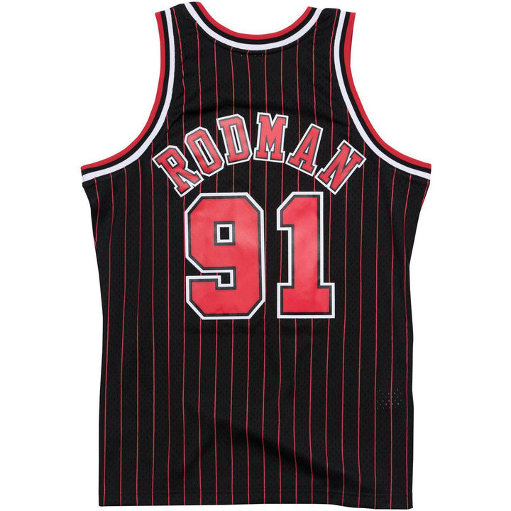 Swingman Jersey Chicago Bulls Alternate 1995-96 Dennis Rodman Rear
