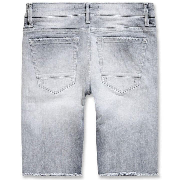 Arlington Denim Shorts (Arctic Grey) Rear | Jordan Craig