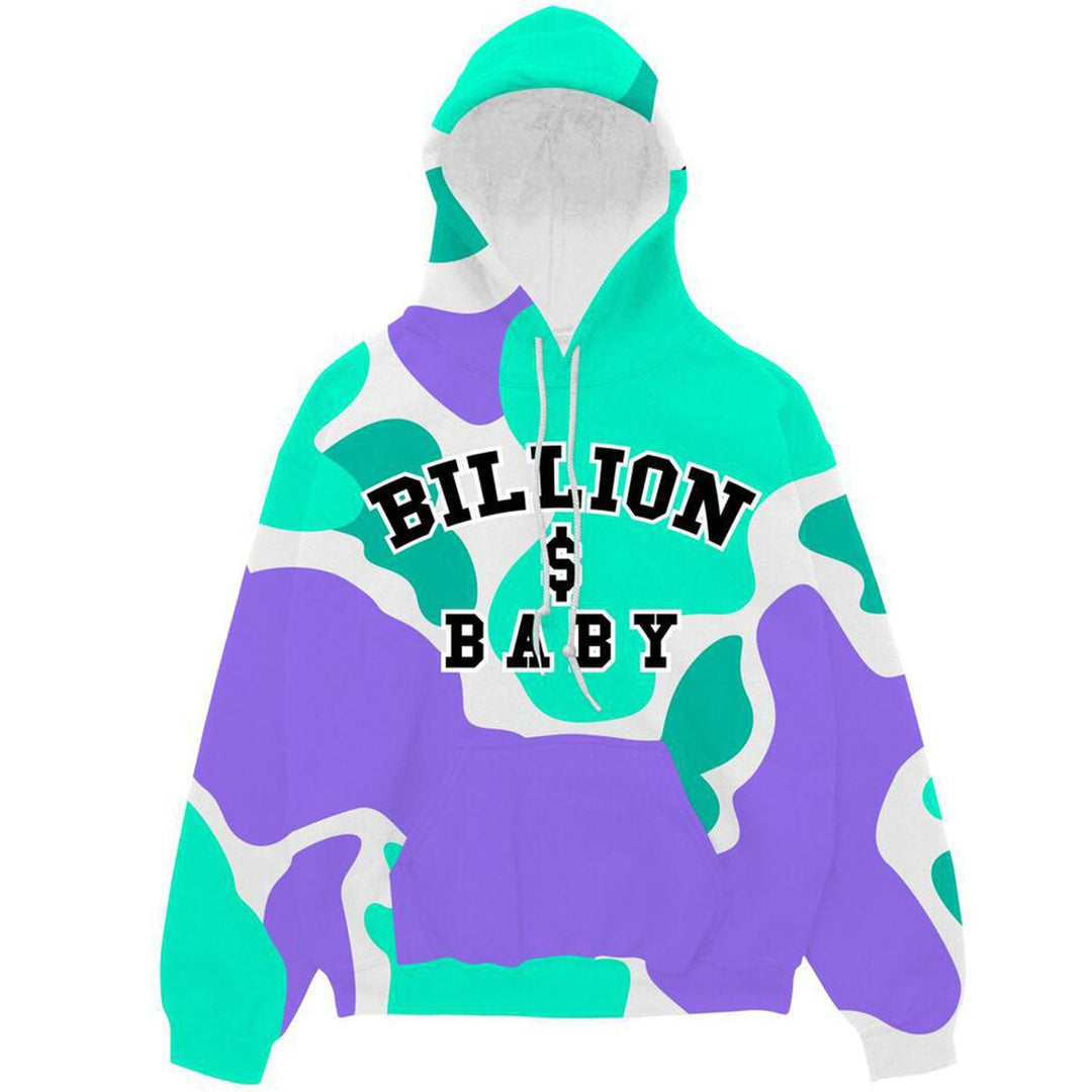 Grape Camo AOP Hoodie (Purple) | Billion Dollar Baby