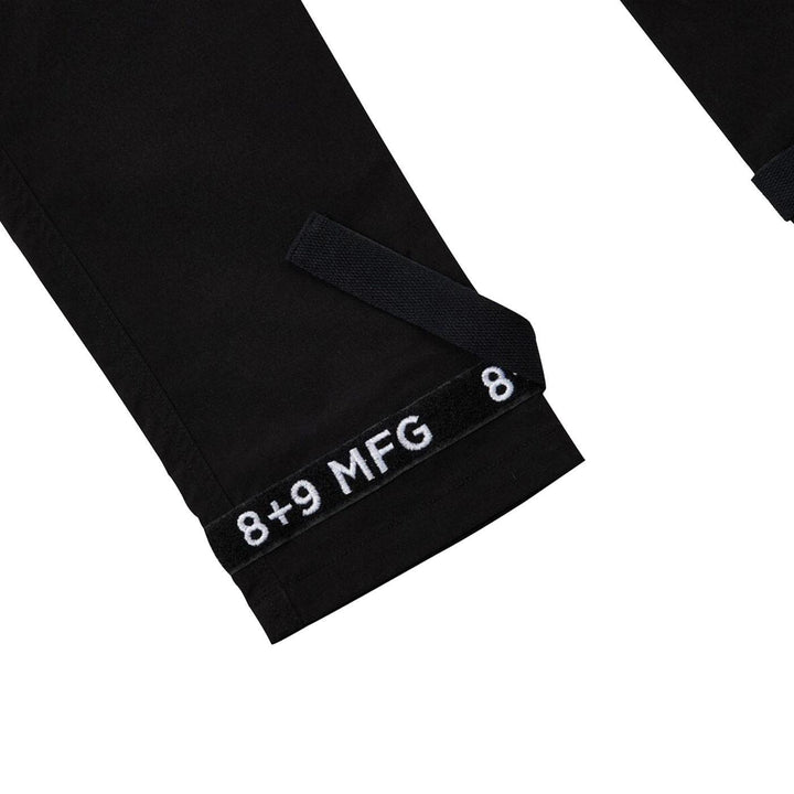 Strapped Up Utility Pants Rip Stop (Black) Detail | 8&9 Clothing Co. 