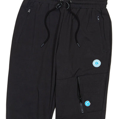 Double Up Windpants (Black) Detail | Cookies Clothing