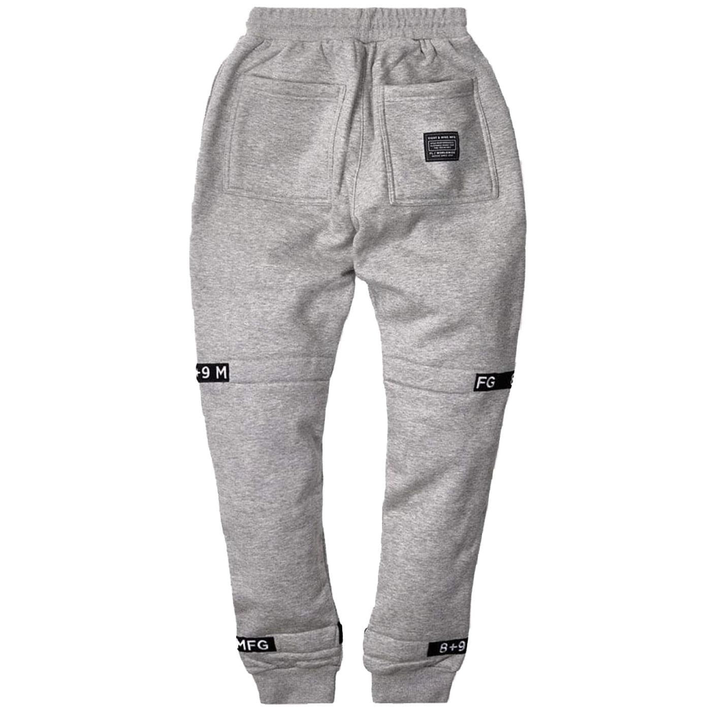 Strapped Up Sweatpants (Grey) | 8&9 Clothing Co. – Urban Street Wear