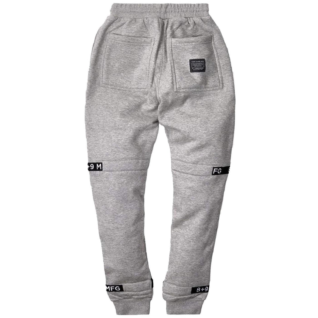 Strapped Up Sweatpants (Grey) Rear | 8&9 Clothing Co.