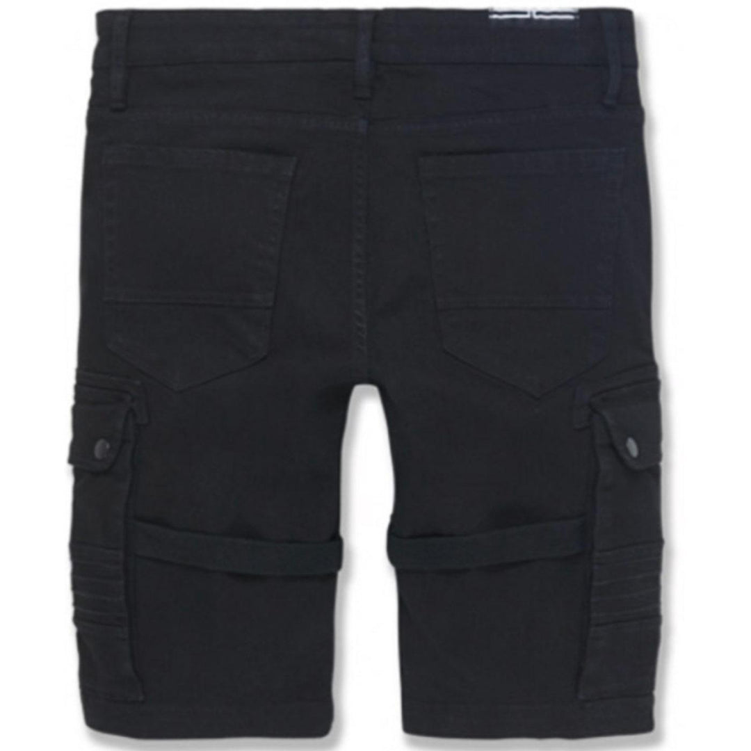 Luxor Cargo Shorts (Black) Rear | Jordan Craig