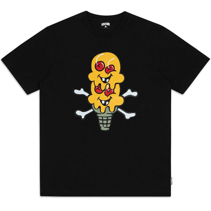 Two Scoops SS Tee (Black) | Ice Cream 