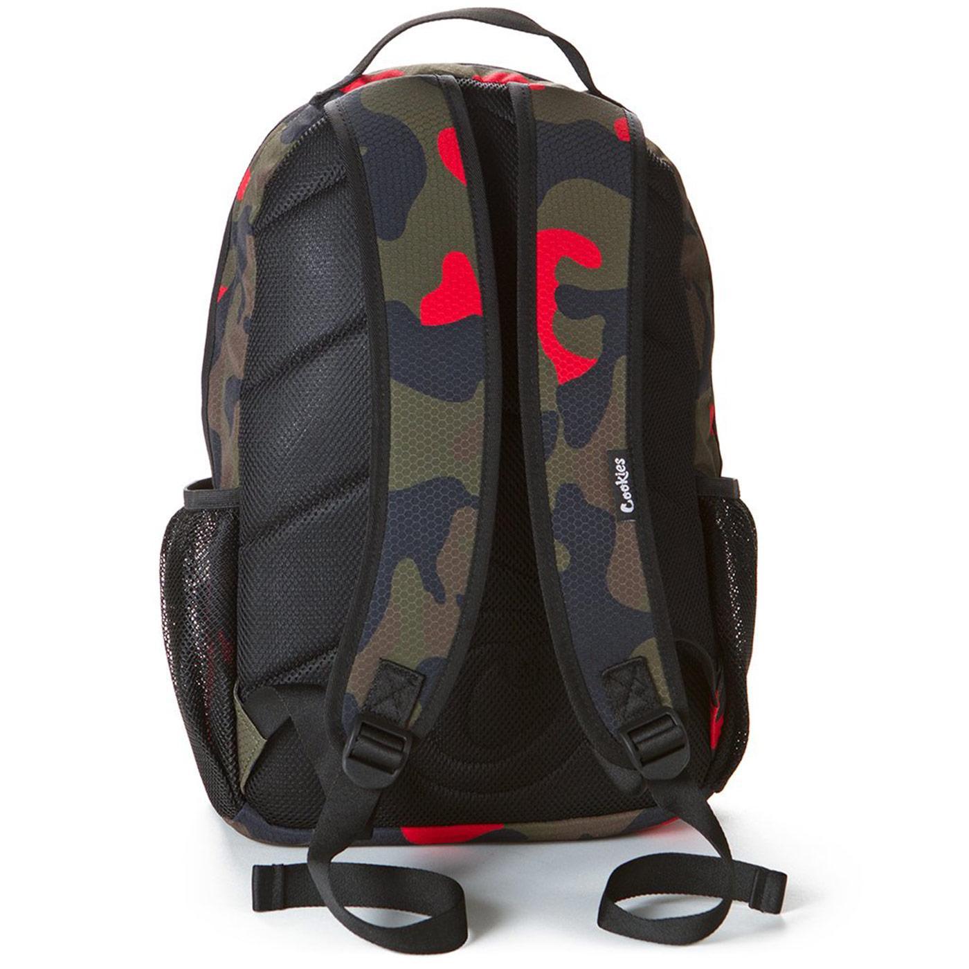 Non-Standard Ripstop Nylon Backpack (Red Camo) Rear | Cookies Clothing