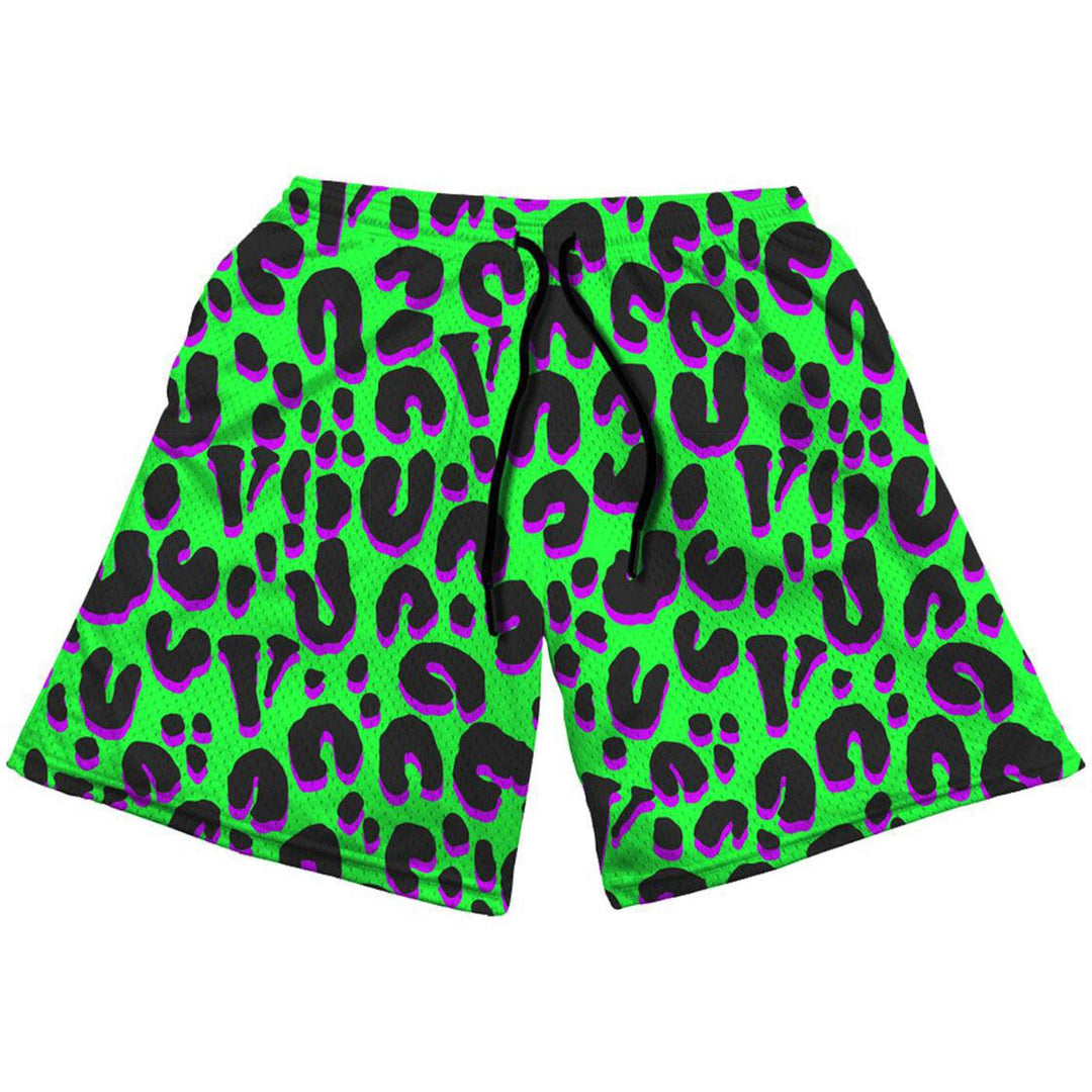 Cheetah Shorts (Lime Green) | Rodman x Vlone