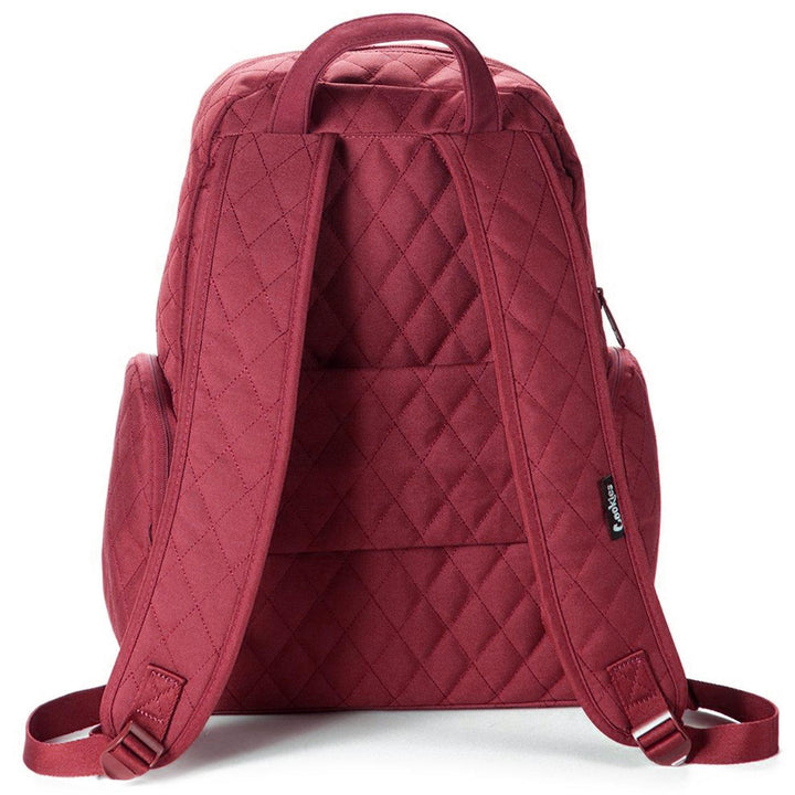 Cookies V4 Quilted Backpack (Burgundy) Rear | Cookies Clothing