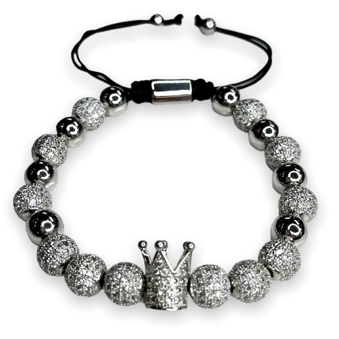 King Bead Bracelet (Silver) | Urban Street Wear