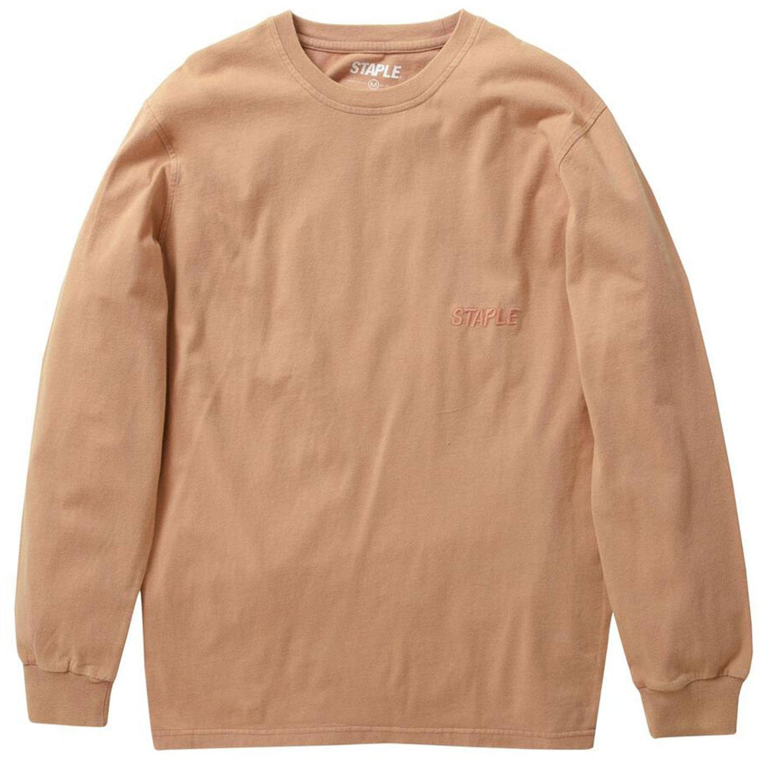 Broadway Washed L/S Tee (Clay) | Staple Pigeon