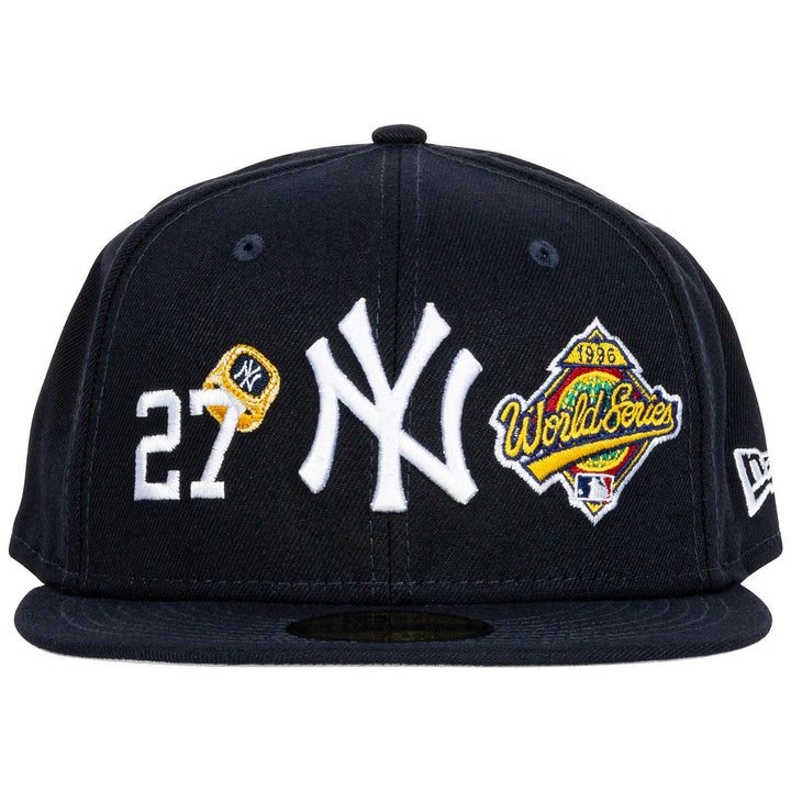 New Era Yankees 59Fifty Count The Ring Fit Hat (Navy) Front