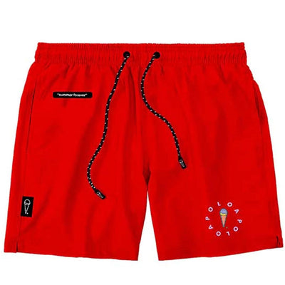 Multicolor Logo Swim (Red Ferrari) | Apolo Apparel