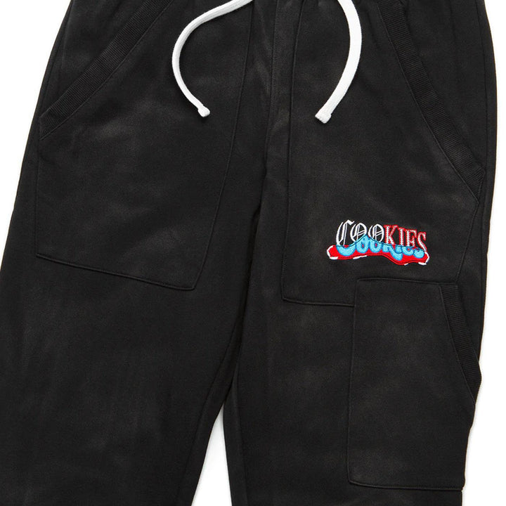 Upper Echelon Sweatpants (Black) Detail | Cookies Clothing