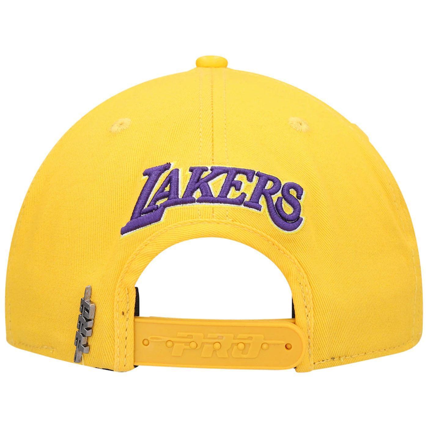 Pro Standard Los Angeles Lakers Classic Snapback Hat (Yellow/Purple)