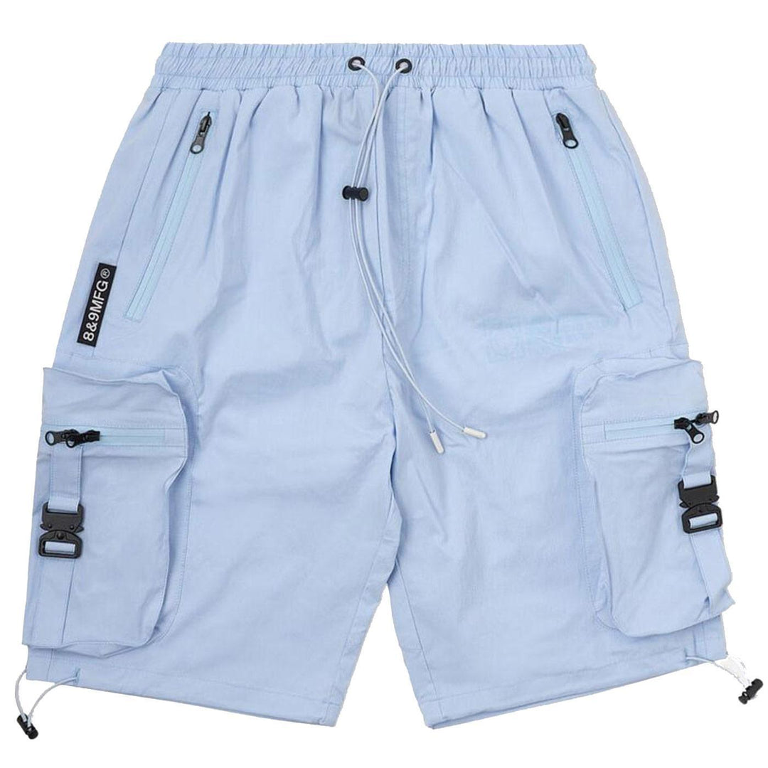 Combat Nylon Shorts (Baby Blue) | 8&9 Clothing